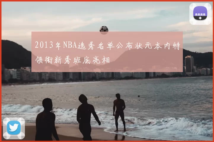 2013年NBA选秀名单公布状元本内特领衔新秀班底亮相